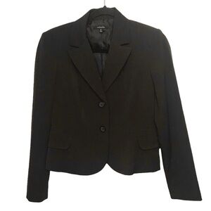 Rafaella Brown Blazer Coat Jacket Size 4 Petite